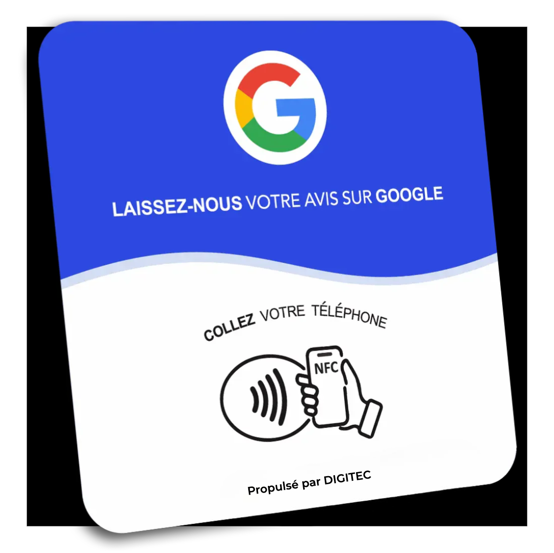 Plaque NFC Connect Google Avis