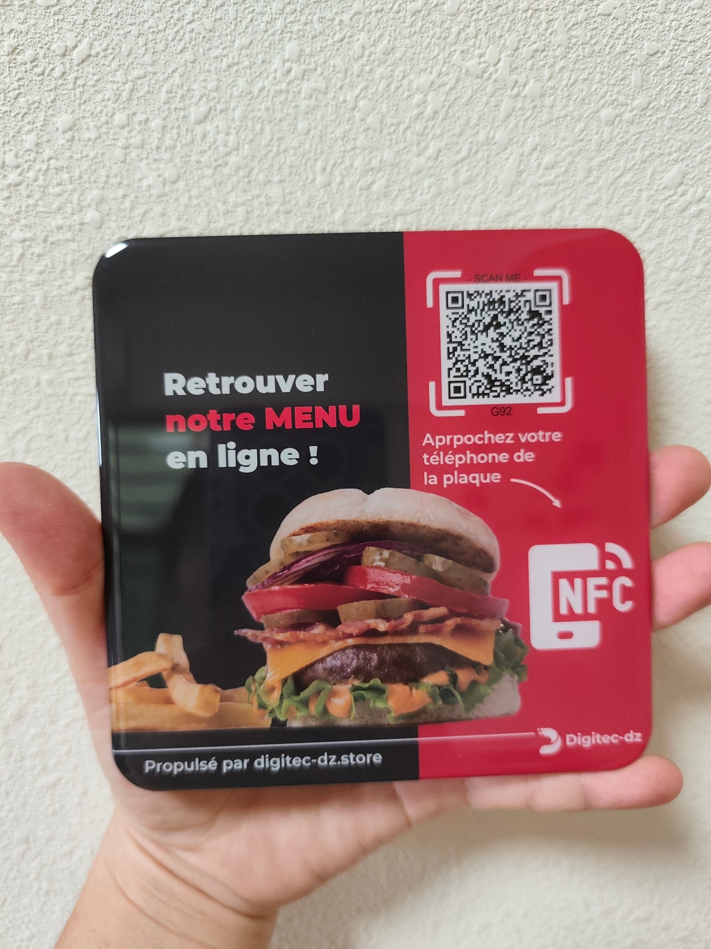 Plaque NFC Connect Restaurant
