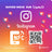 Plaque NFC Connect INSTAGRAM