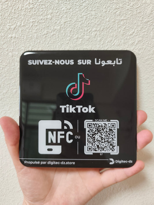 Plaque NFC Connect TikTok